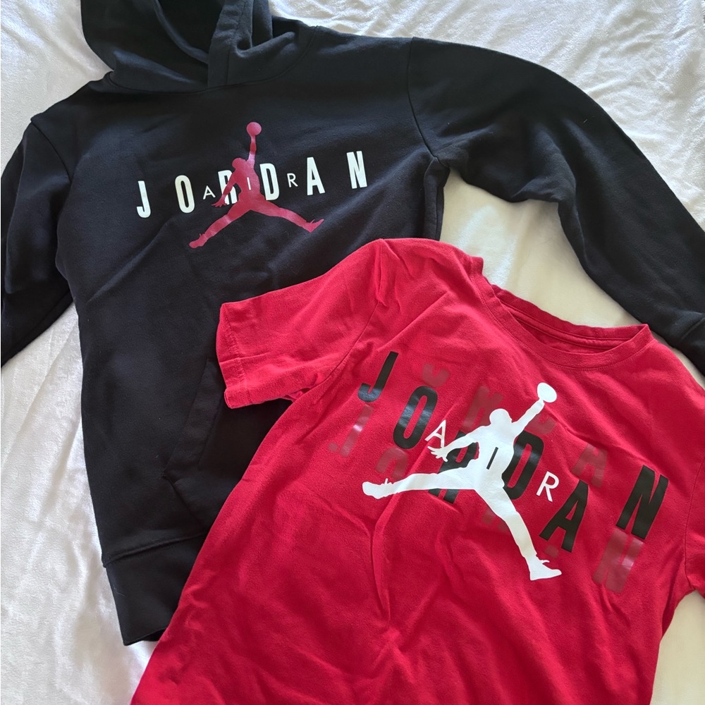 Air Jordan sweatshirt and tshirt